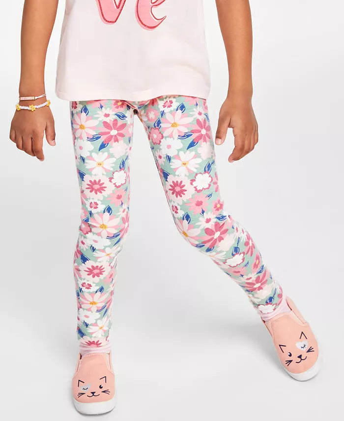 Little Girls Floral-Print Leggings, Created for Macy's Size 6S