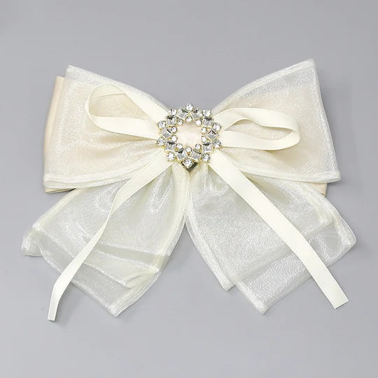 Bow Sheer Hair Barrette