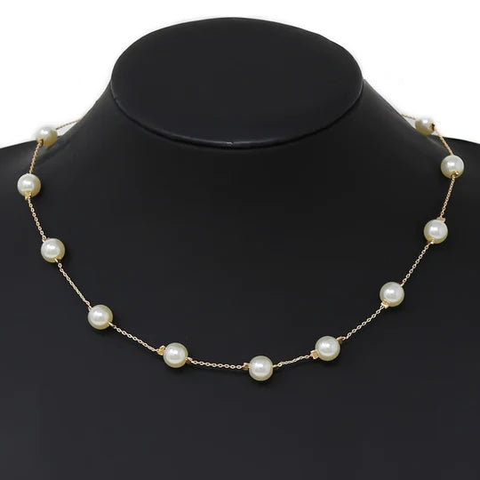 Pearl Station Short Necklace