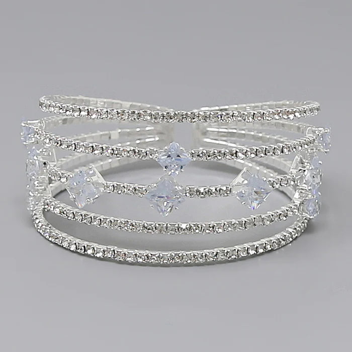 Rhinestone Statement Bracelet